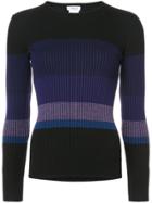 Akris Punto Striped Sweater - Black
