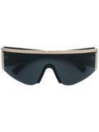 Versace Eyewear Tinted Visor Sunglasses - Black