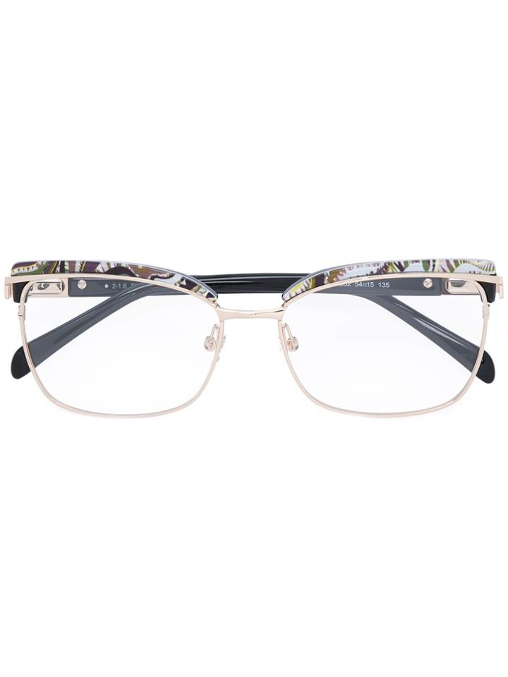 Emilio Pucci Square Shaped Glasses - Black