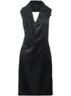 Comme Des Garçons Vintage Ruffled Halterneck Dress - Black