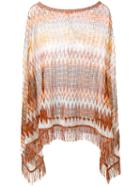 M Missoni - Asymmetric Draped Poncho - Women - Polyamide/viscose - One Size, Women's, Polyamide/viscose