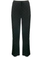 Karl Lagerfeld Dotted Tailored Trousers - Black