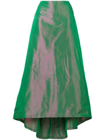 Balmain Vintage Printed Full Skirt - Green