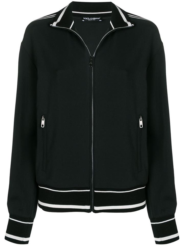 Dolce & Gabbana Striped Track Jacket - Black