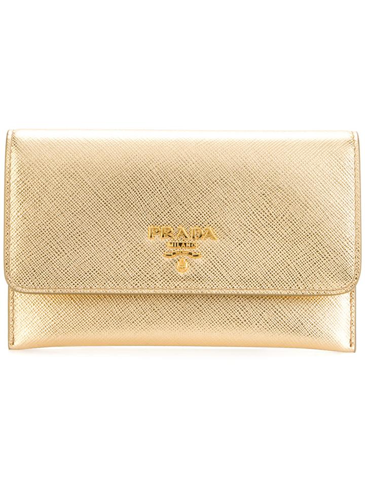 Prada Metallic Wallet