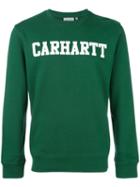 Carhartt - Logo Print Sweatshirt - Men - Cotton - S, Green, Cotton
