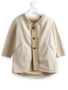 Lost And Found Kids - Panelled V-neck Jacket - Kids - Cotton - 8 Yrs, Nude/neutrals