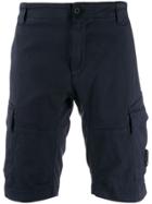 Cp Company Knee-length Fitted Shorts - Blue