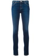 Armani Jeans Stonewashed Skinny Jeans, Women's, Size: 32, Blue, Cotton/spandex/elastane