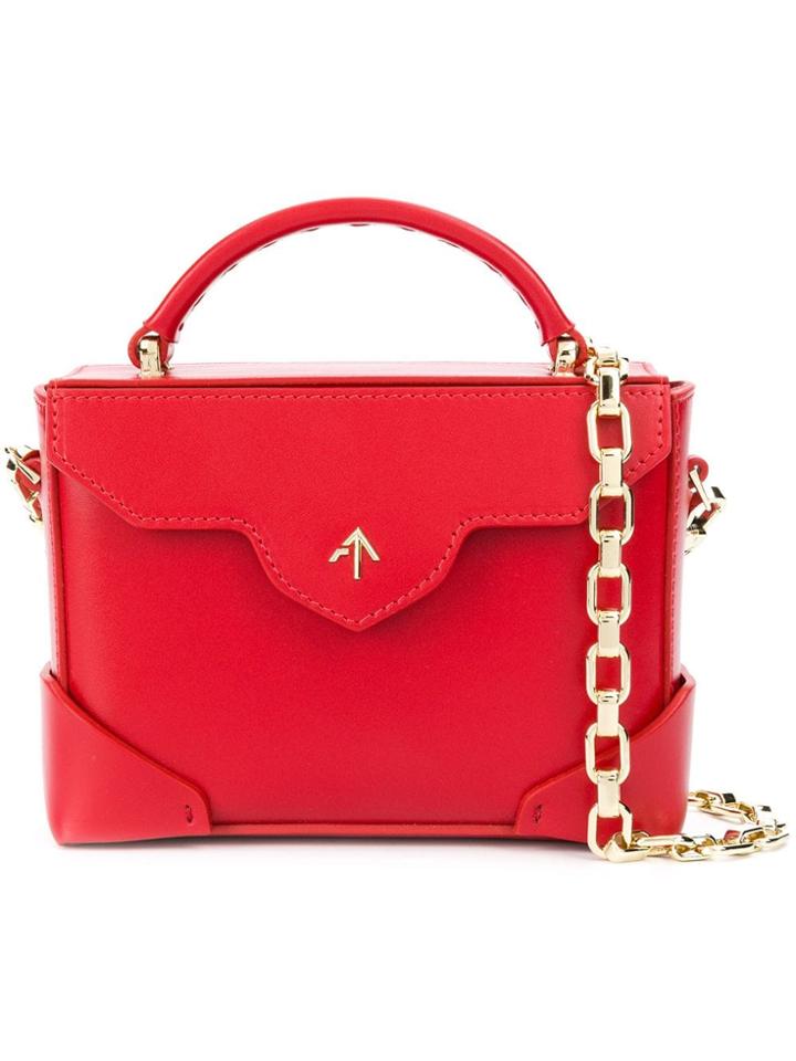 Manu Atelier Micro Bold Combo Shoulder Bag - Red