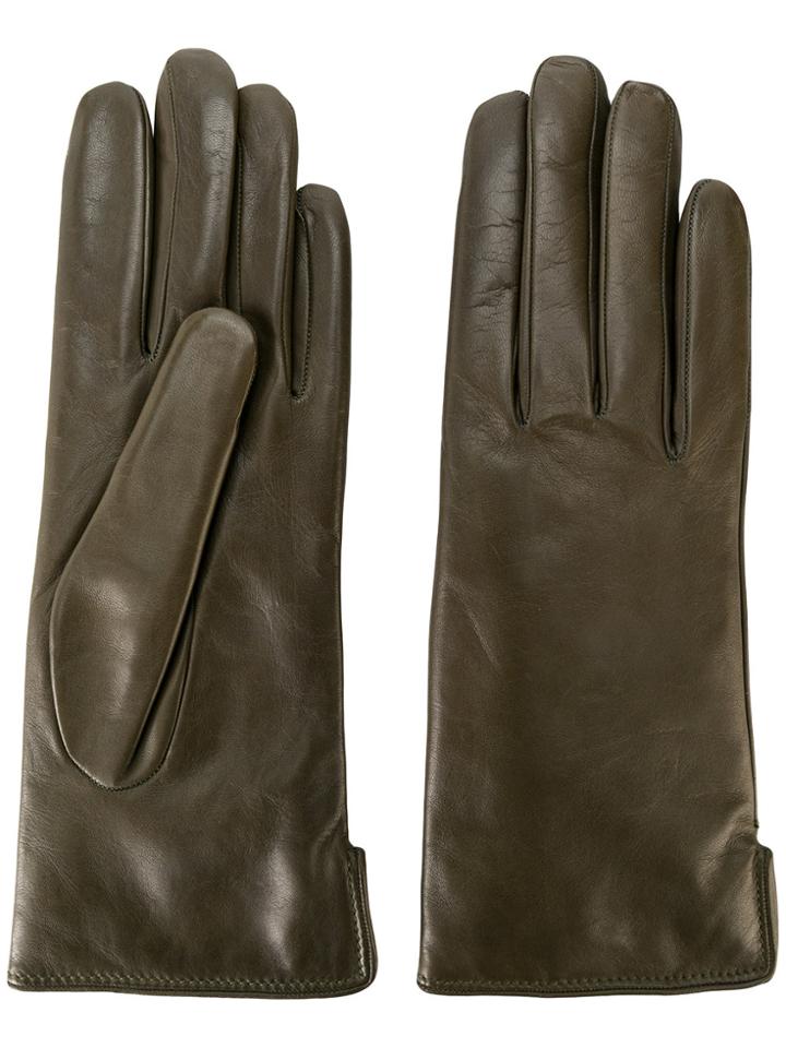 Mario Portolano Panelled Gloves - Green