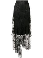 Olivier Theyskens Layered Lace Skirt - Black