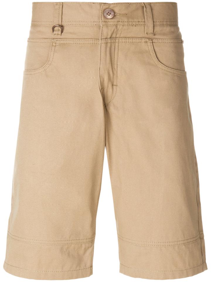 Publish Stitch Detail Chino Shorts - Brown