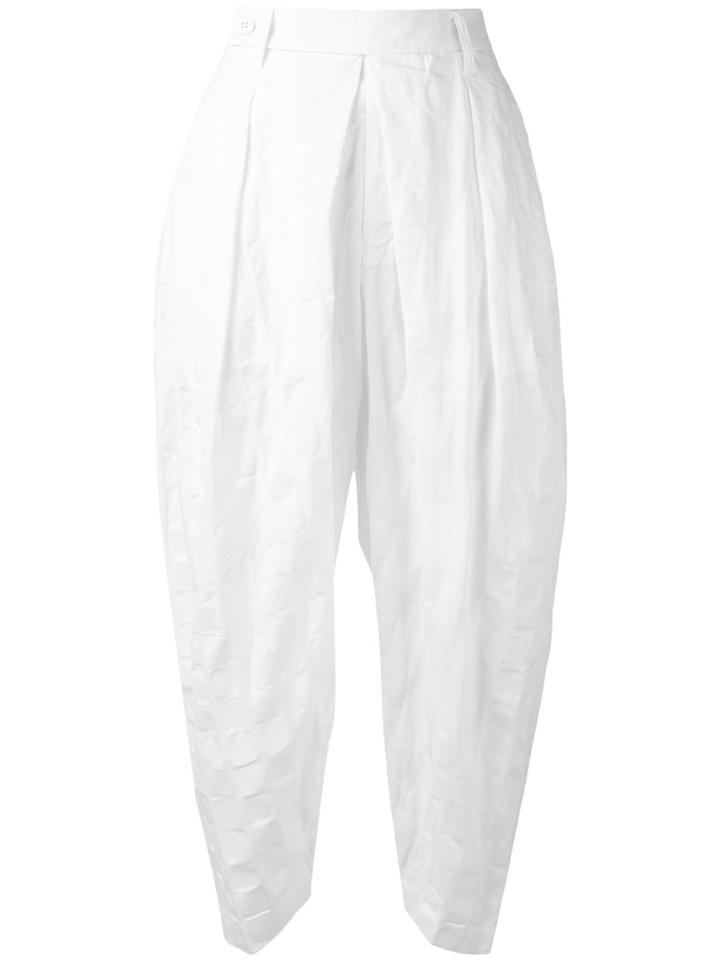 Issey Miyake - Harem Trousers - Women - Cotton - 2, White, Cotton