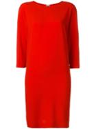 Missoni Three-quarters Sleeve Shift Dress, Women's, Size: 40, Red, Acetate/silk