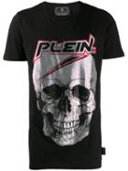 Philipp Plein Rhinestone Skull Logo T-shirt - Black
