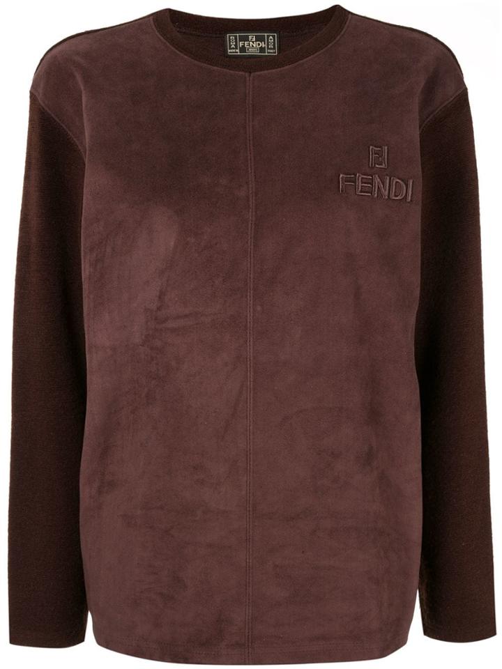 Fendi Vintage Panelled Top - Brown