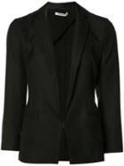 T By Alexander Wang Shrunken Draped Blazer, Women's, Size: 4, Black, Silk/polyester