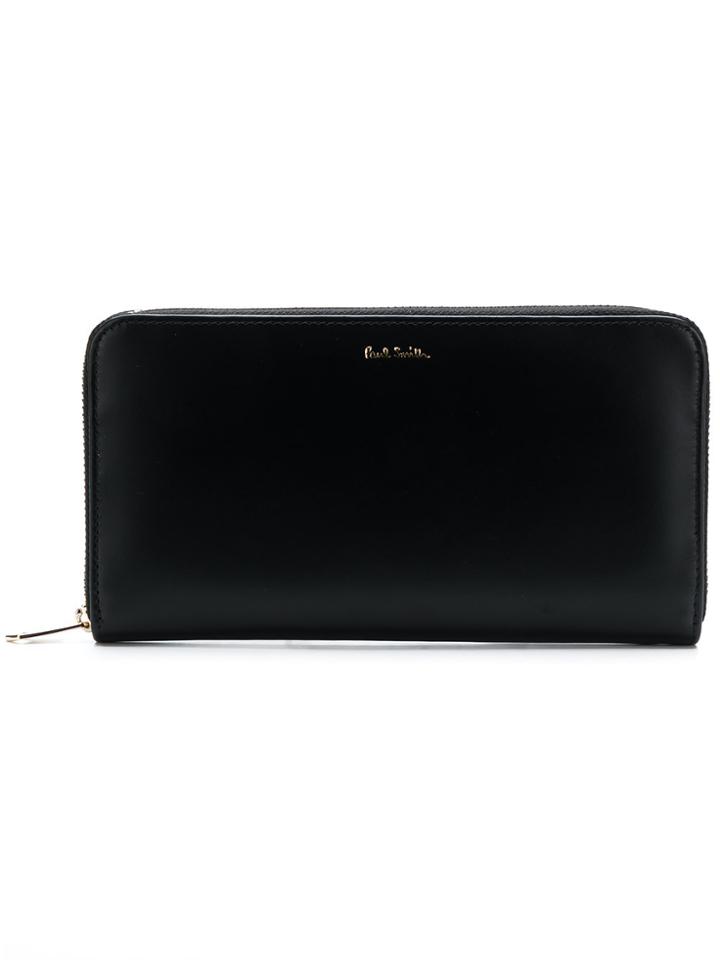 Paul Smith Signature Stripe Interior Zip-around Wallet - Black