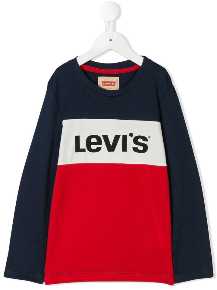 Levi's Kids Colour Block Logo T-shirt - Blue
