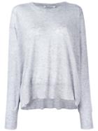 T By Alexander Wang Knit Long Sleeve Top - Grey