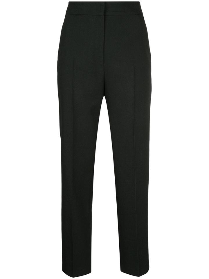 H Beauty & Youth High-waisted Cropped Trousers - Black
