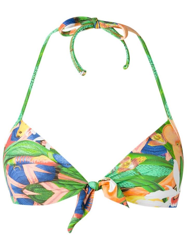 Blue Man Printed Bandeau Bikini Top, Women's, Size: G, Lyocell