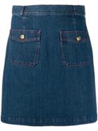 Gucci Denim Mini Skirt - Blue