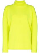 Sies Marjan Fluorescent Knit Roll Neck Jumper - Yellow