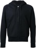 Ami Alexandre Mattiussi Zipped Hoodie, Men's, Size: Xs, Black, Cotton/wool