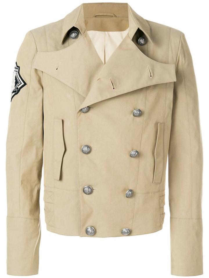 Balmain Buttone Up Jacket - Neutrals