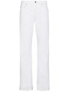 Faith Connexion Mid Rise Jeans With Zip Detail At Hem - White