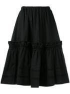 Yves Saint Laurent Pre-owned Rive Gauche Tiered Skirt - Black