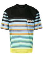 Prada Striped Print T-shirt - Black