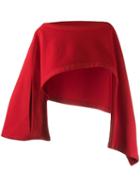 Yohji Yamamoto Pre-owned 1990's Asymmetric Cropped Top - Red