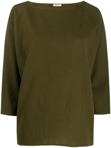 Apuntob Plain Knitted Top - Green