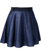 Loveless A-line Short Skirt, Women's, Size: 36, Blue, Polyester/tencel
