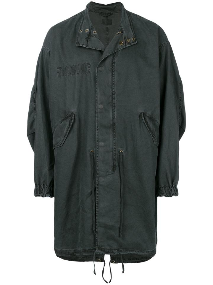 Rta Zip Up Denim Jacket - Black