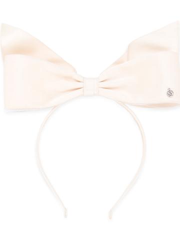 Maison Michel 'akiko' Bow Headband - White