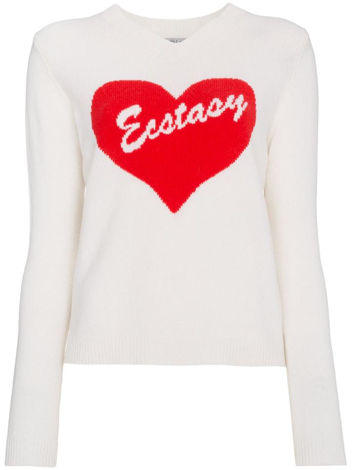 Ashley Williams Ecstasy Intarsia Wool Sweater - White