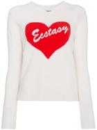 Ashley Williams Ecstasy Intarsia Wool Sweater - White