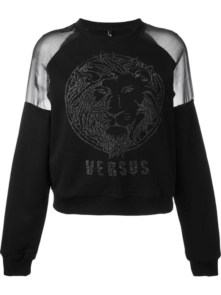 Versus Glitter Lion Head Sweatshirt