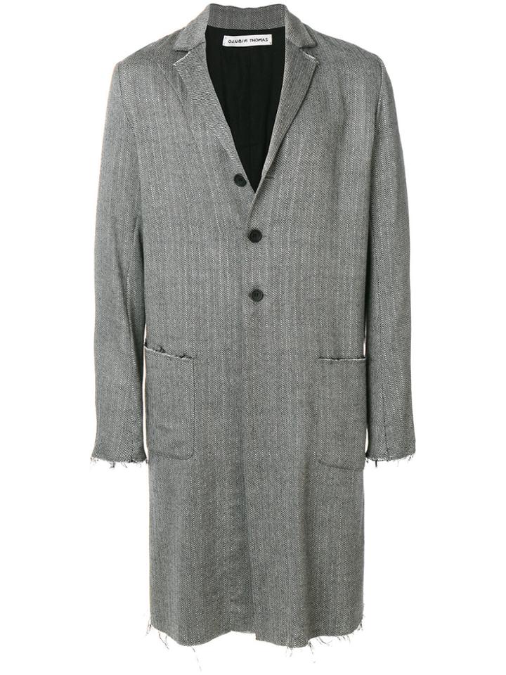 Olubiyi Thomas Single-breasted Coat - Grey
