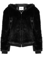 Dondup Faux Fur Hooded Jacket - Black