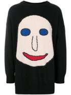 Christopher Kane Face Intarsia Jumper - Black