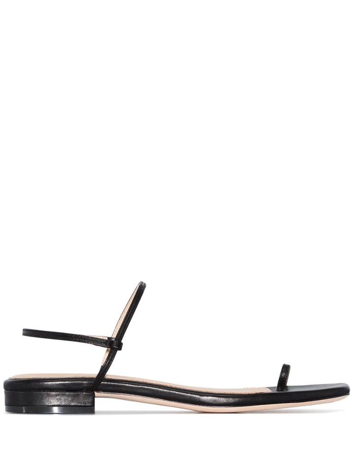 Studio Amelia Toe Strap Sandals - Black