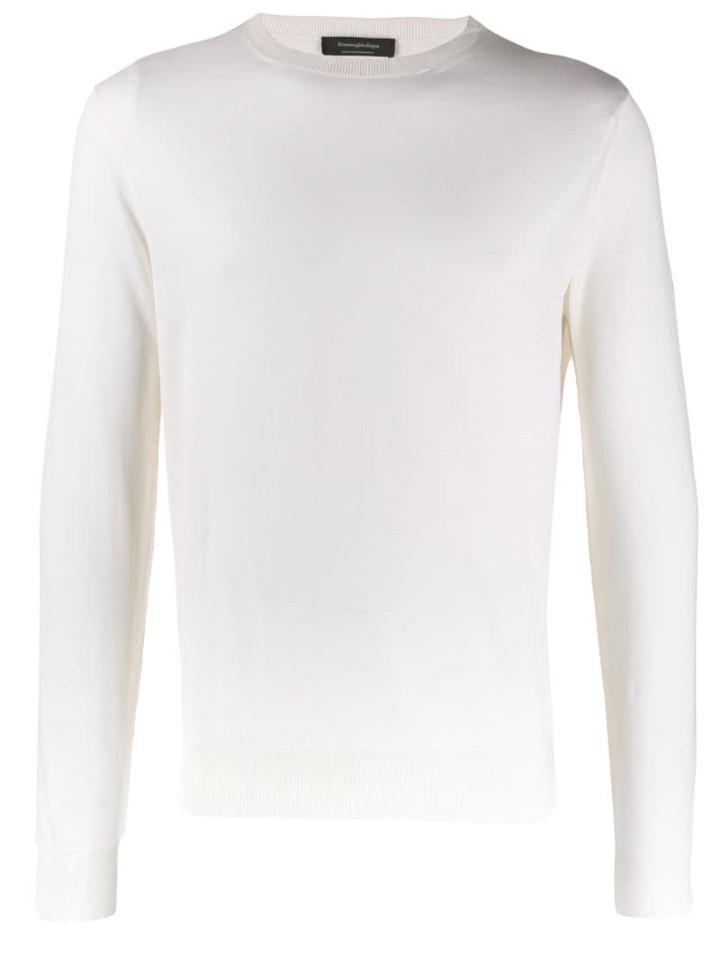 Ermenegildo Zegna Crew Neck Jumper - White
