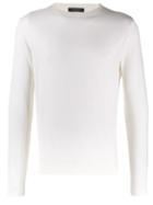 Ermenegildo Zegna Crew Neck Jumper - White