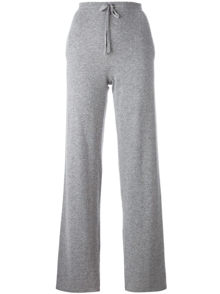 Chinti And Parker Straight Leg Track Pants, Women's, Size: Medium, Grey, Cashmere