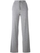 Chinti And Parker Straight Leg Track Pants, Women's, Size: Medium, Grey, Cashmere